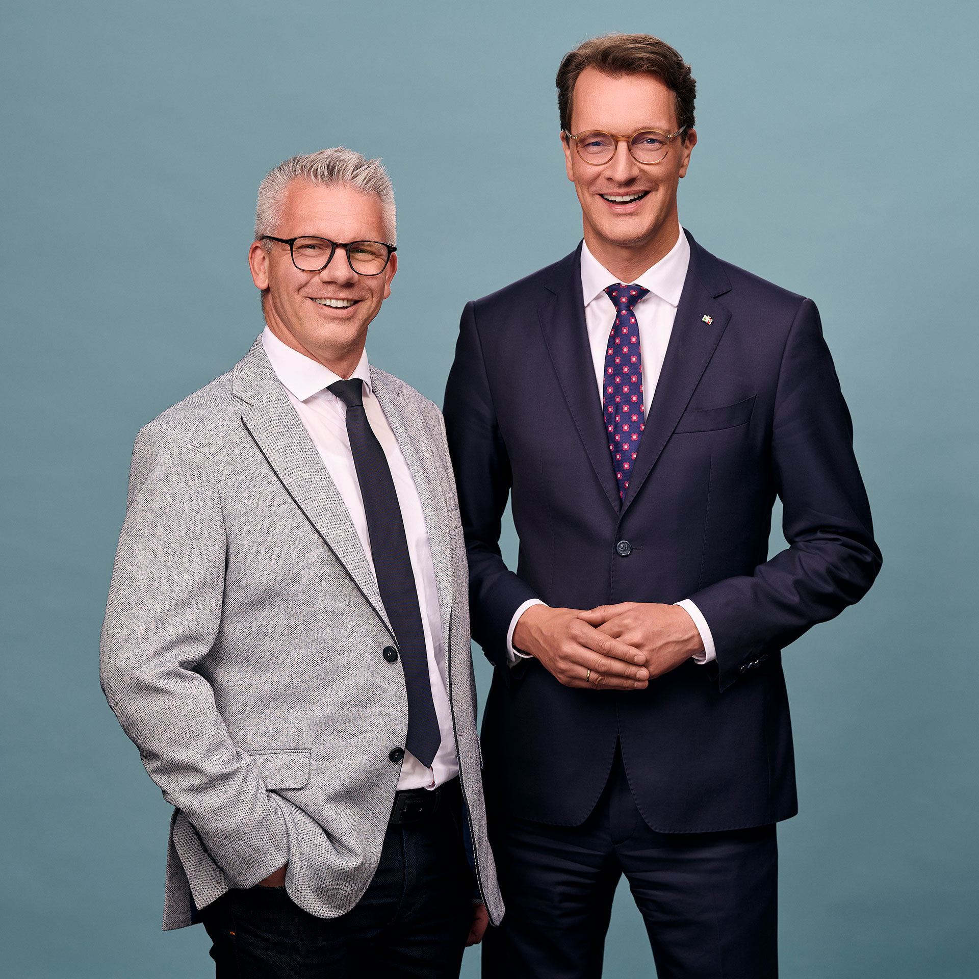 Sven Engelmann und Hendrik Wüst